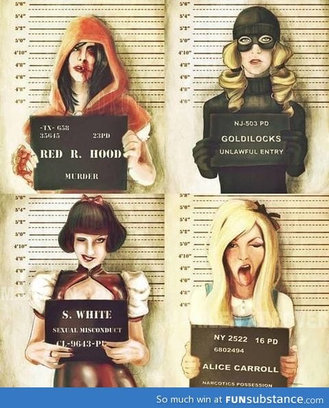 Fairy tale mugshots