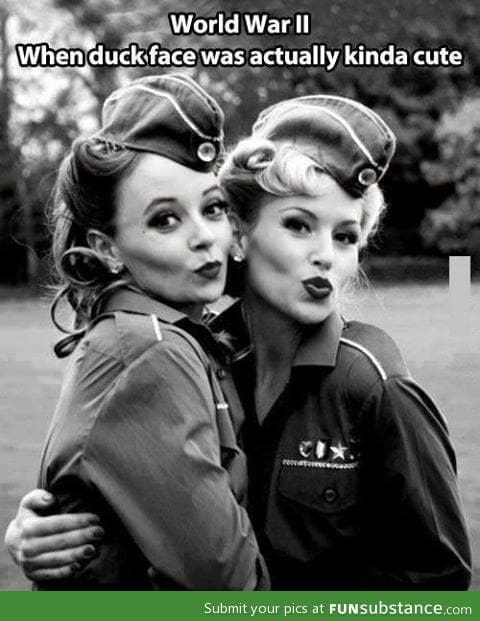 WWII duck faces