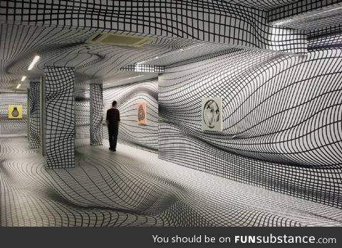 All the walls and floors are flat. Imagine stumbling through here drunk