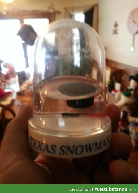 Texas snowman