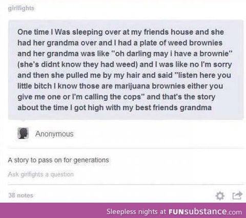 Weed Brownies for Gramma