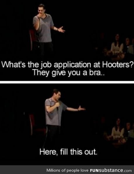 Job applications at Hooters