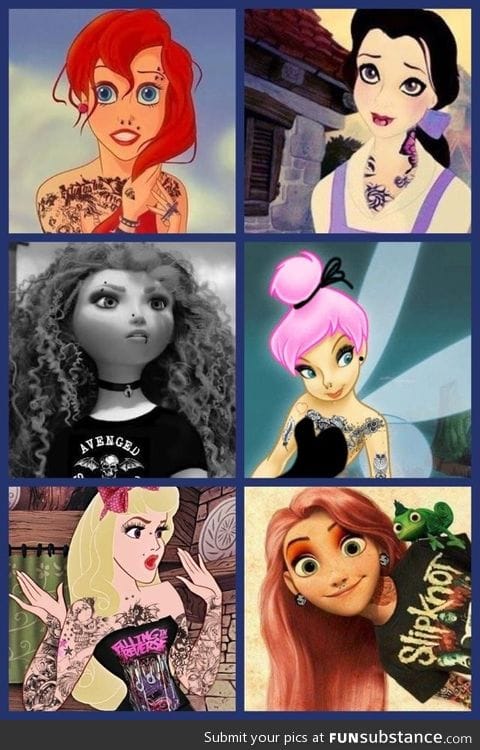 I saw someone posted Disney punk guys, so I found the girls!