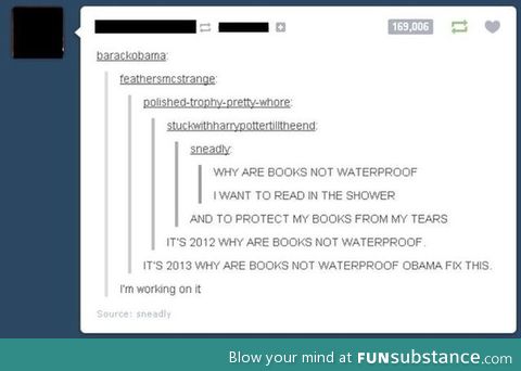 Why aren't books waterproof ?!