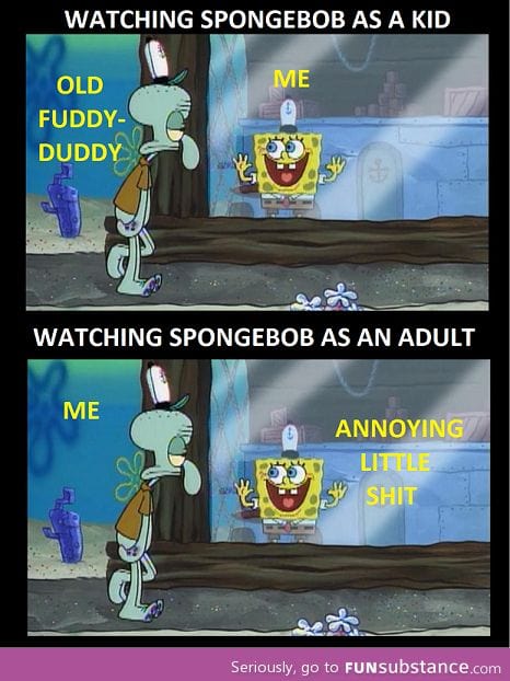 Watching Spongebob