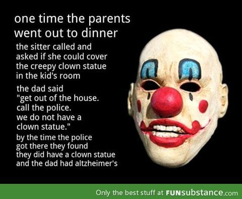 Creepy clown story