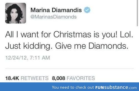 I present to you, Marina