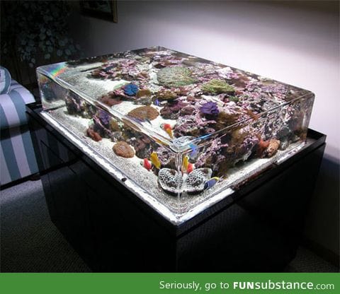 Zero edge aquarium