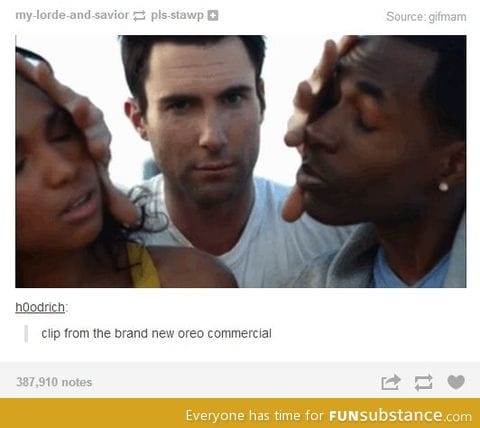 Tumblr and oreo commercials