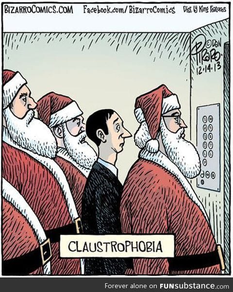 Why Claustrophobia sufferers dislike Christmas