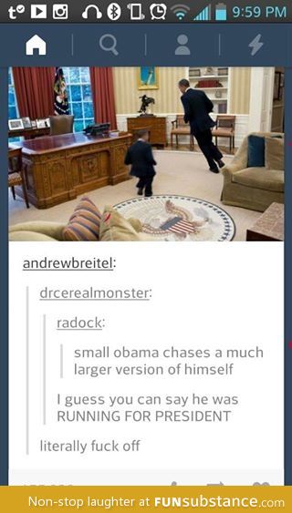 Obama chasing Obama