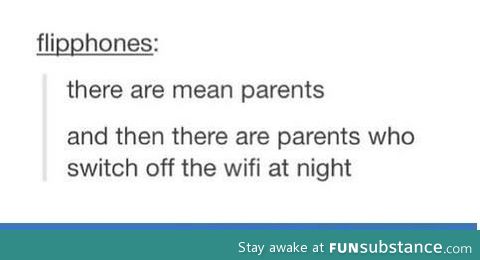 Mean parents and tumblr