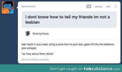 How to say I'm not a lesbian