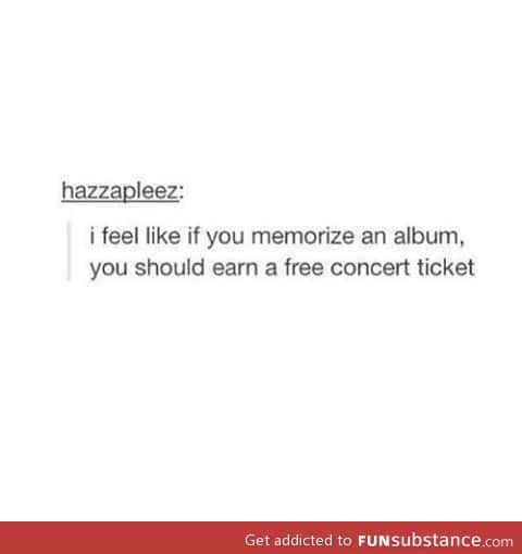 Concert tickets