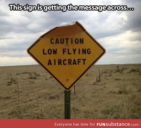 Beware of the plane