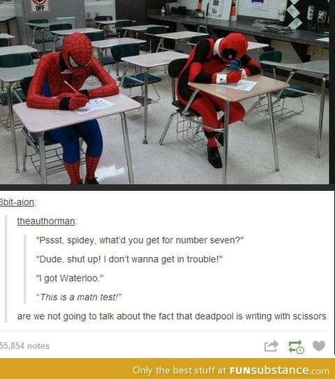 Deadpool and spiderman
